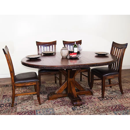 5-Piece Round/Oval Extension Table Set